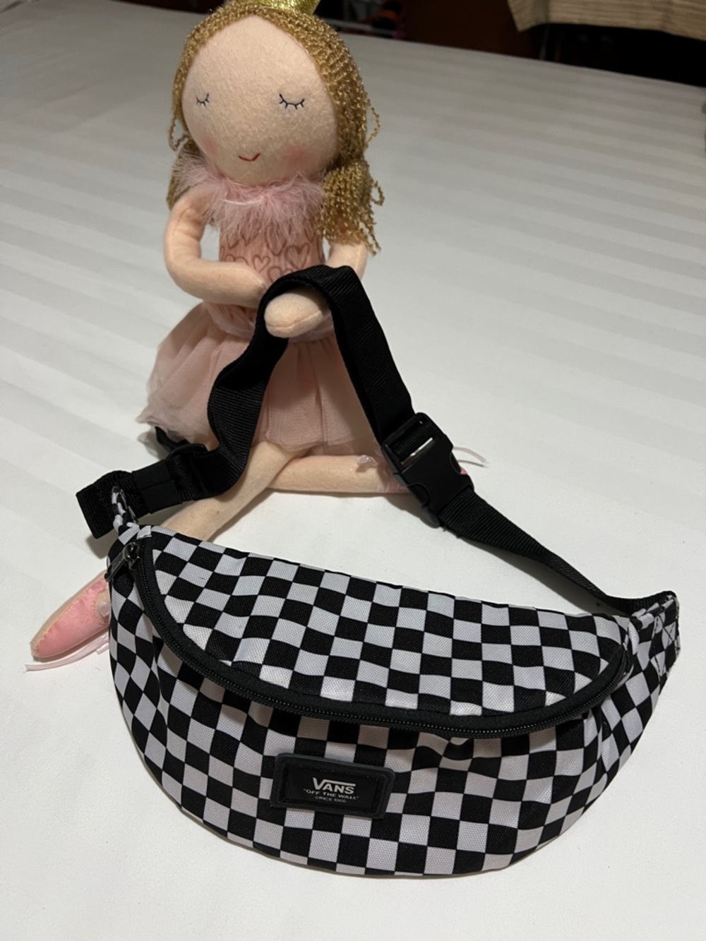 Vans Kids Checkerboard Waist Pack - Black & White